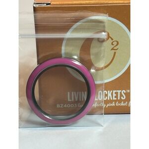 Origami‎ Owl Large Perfectly Pink Enamel Twist Locket Face New BZ 4003